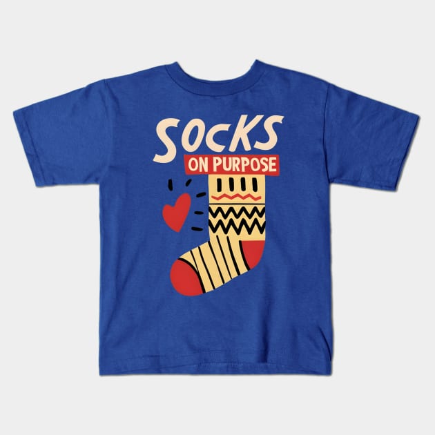 Socks Kids T-Shirt by NomiCrafts